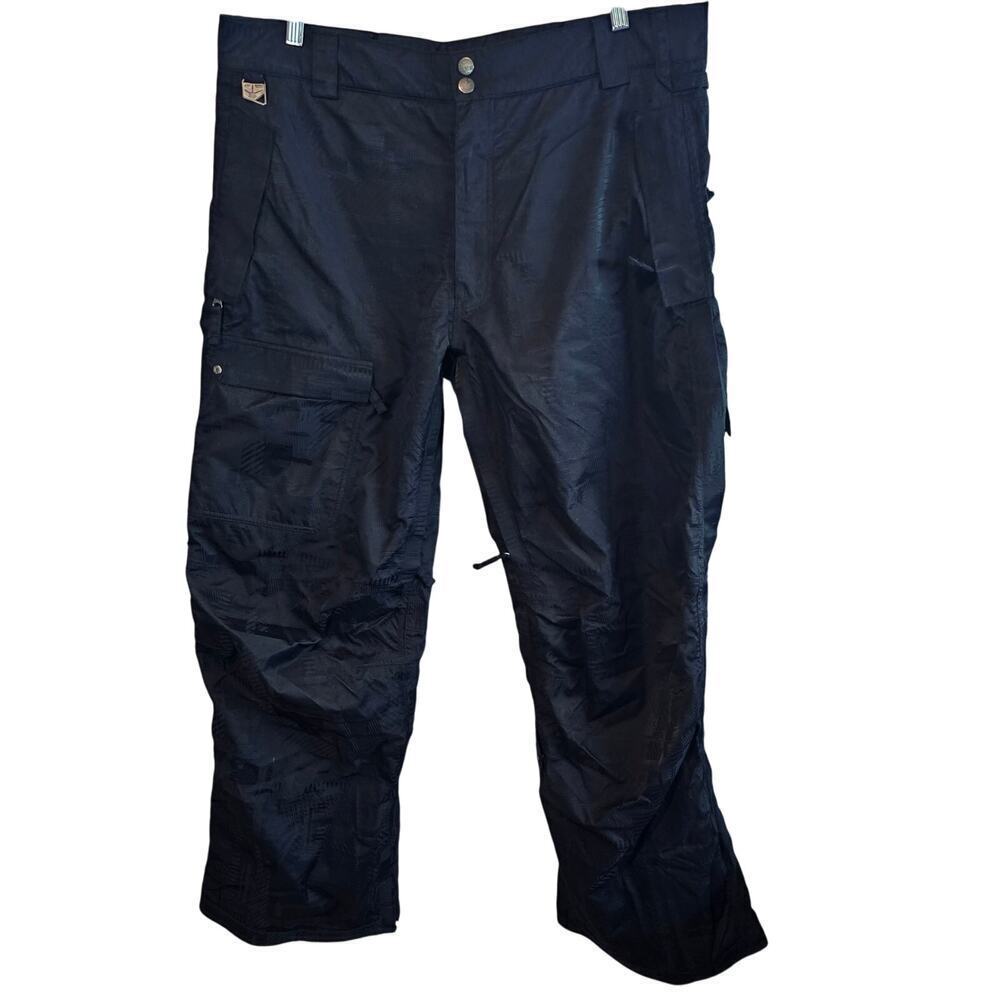 Rome SOS The 100 Collection Snowboard Pants Mens XL Black Winter Snow Insulated
